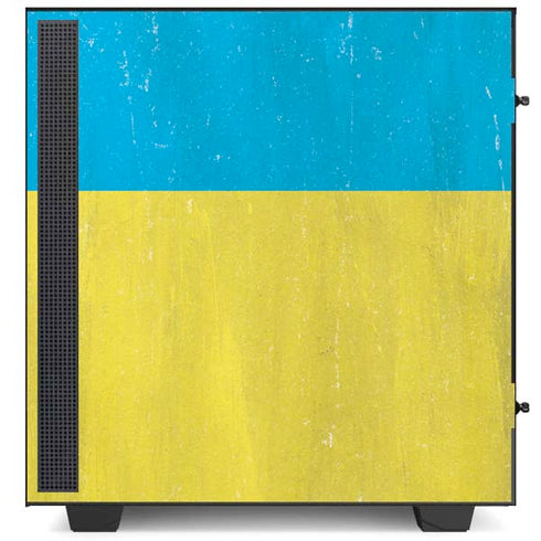 Ukraine Flag Distressed NZXT H510 Compact ATX Mid-Tower Case Skin